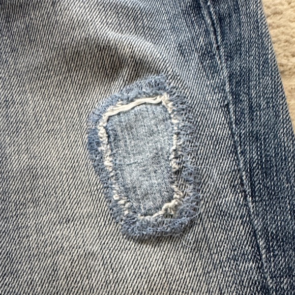 Sz 27 Vintage 7 For All Mankind Blue Distressed Flare Jeans 100% cotton - Picture 3 of 7